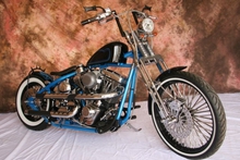 Springers Custom Cycles Hera Multi Blue motorcycle
